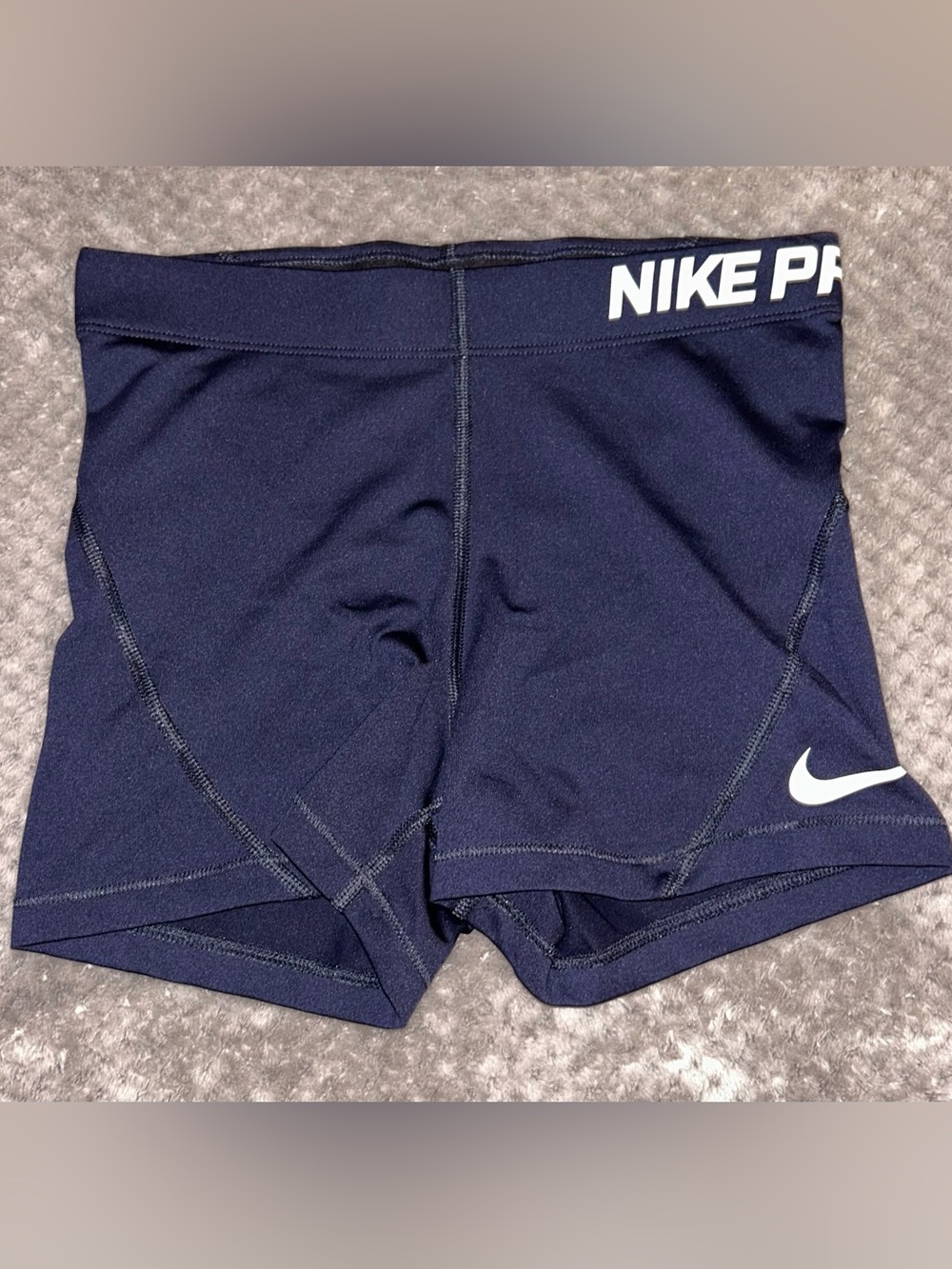 Nike Women's Navy Athletic Bike Shorts
